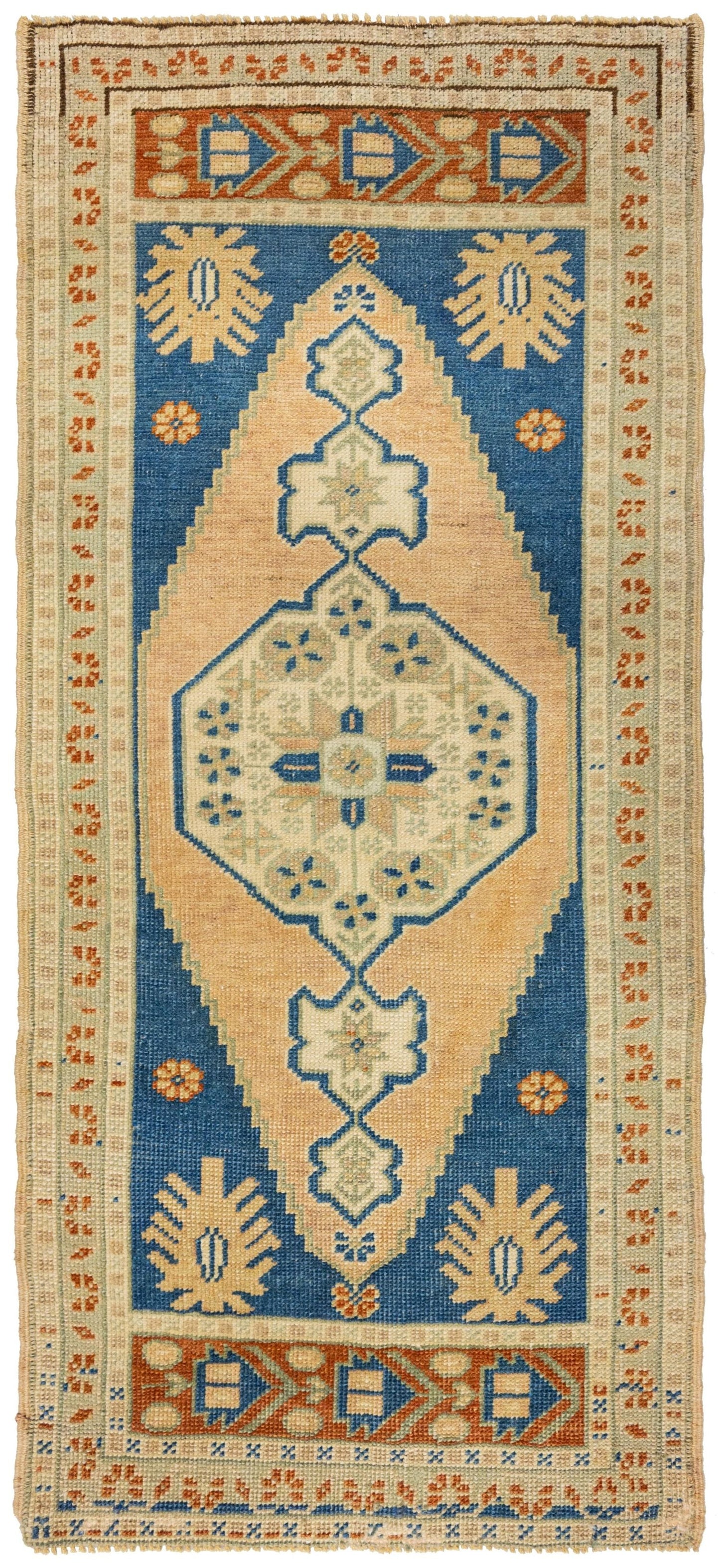 Vintage Yastik Handwoven Tribal Rug