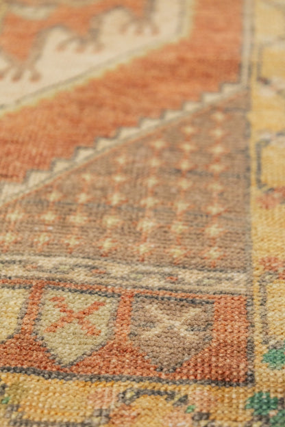 Vintage Yastik Handwoven Tribal Rug, J88053