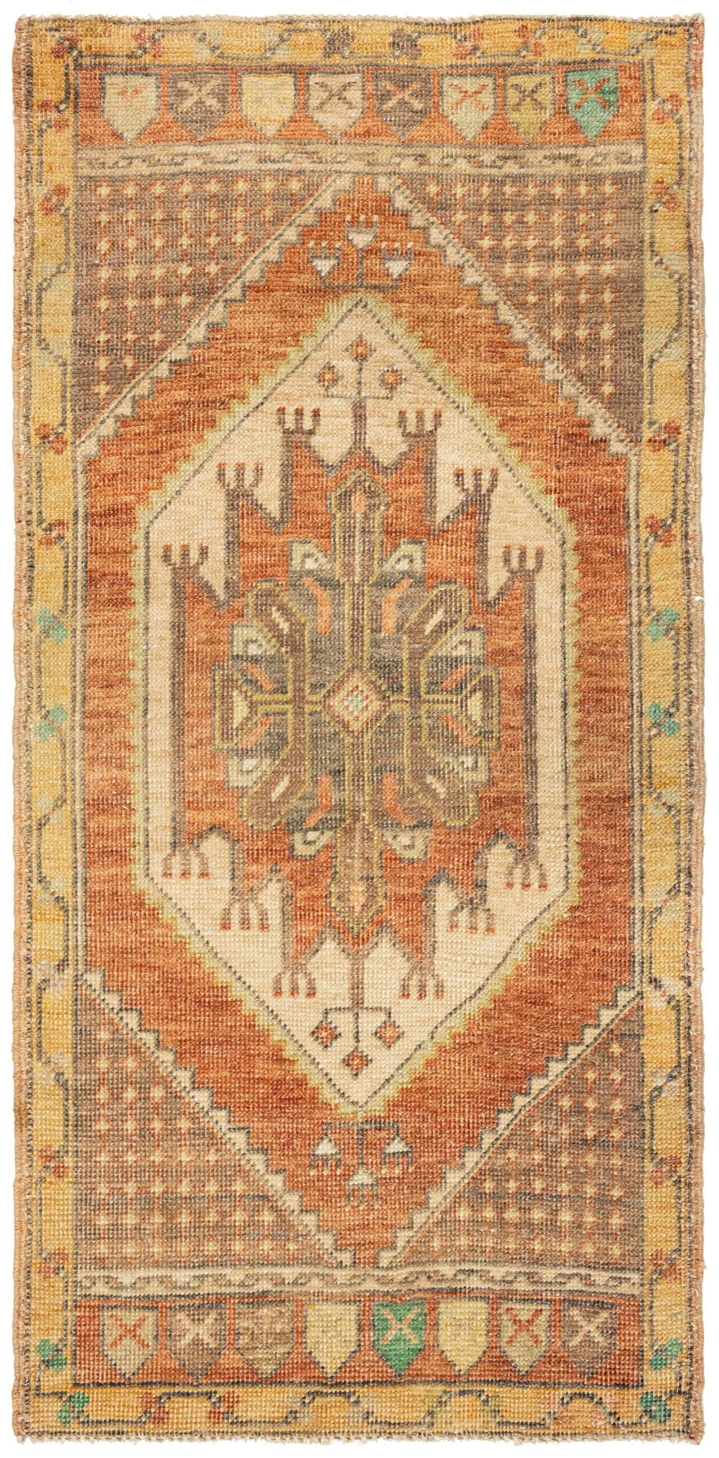 Vintage Yastik Handwoven Tribal Rug