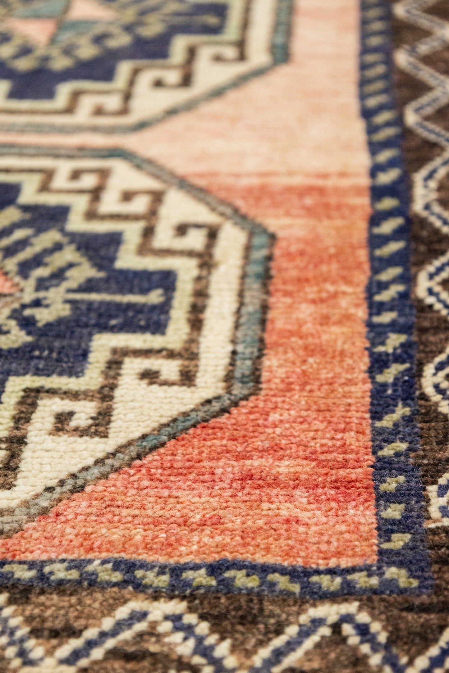 Vintage Yastik Handwoven Tribal Rug, J88055