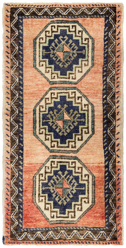 Vintage Yastik Handwoven Tribal Rug