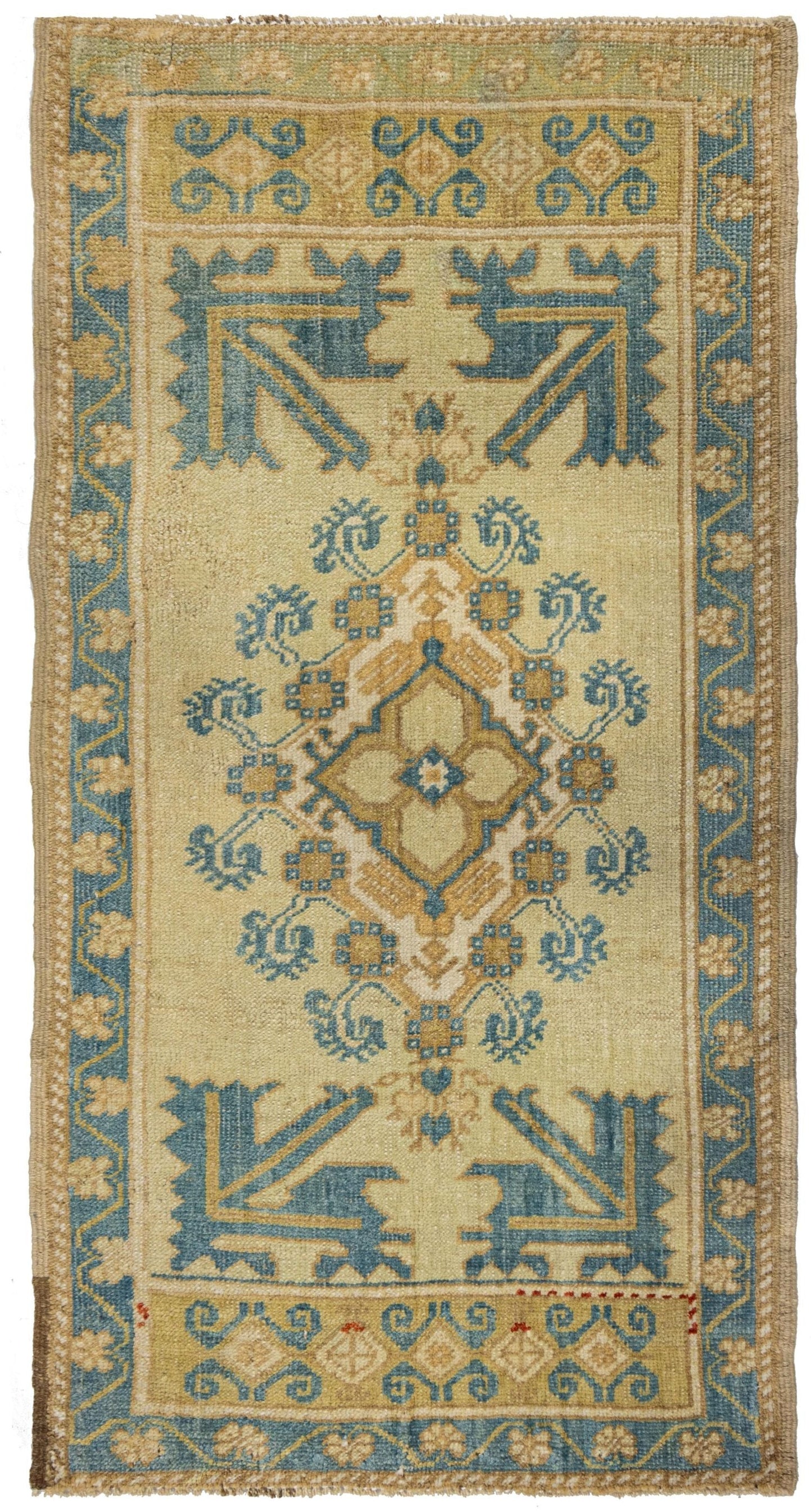 Vintage Yastik Handwoven Tribal Rug