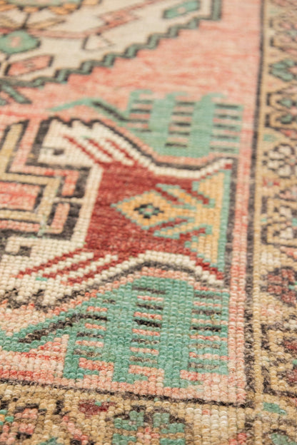 Vintage Yastik Handwoven Tribal Rug, J88060