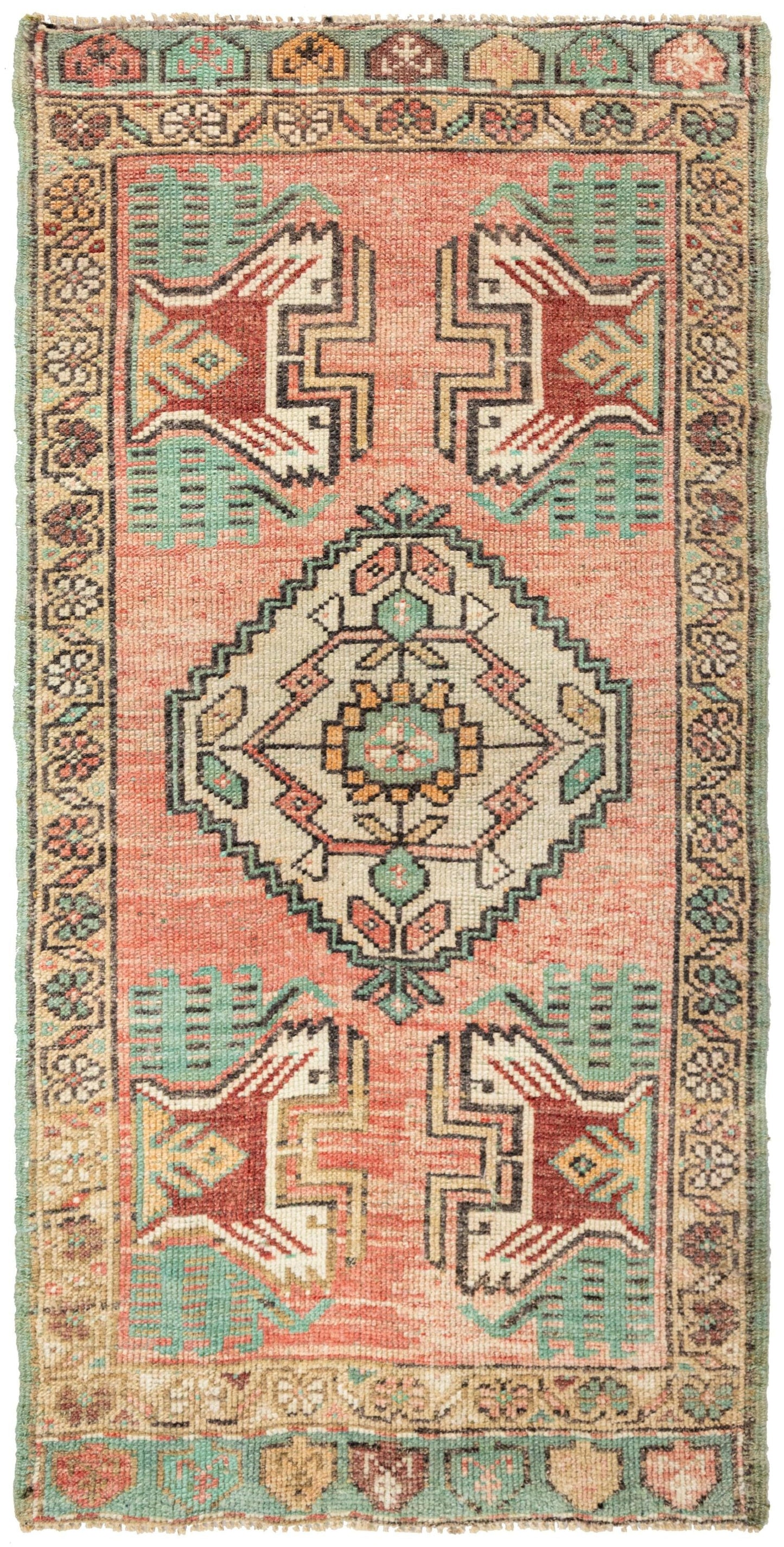 Vintage Yastik Handwoven Tribal Rug