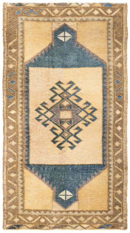 Vintage Yastik Handwoven Tribal Rug