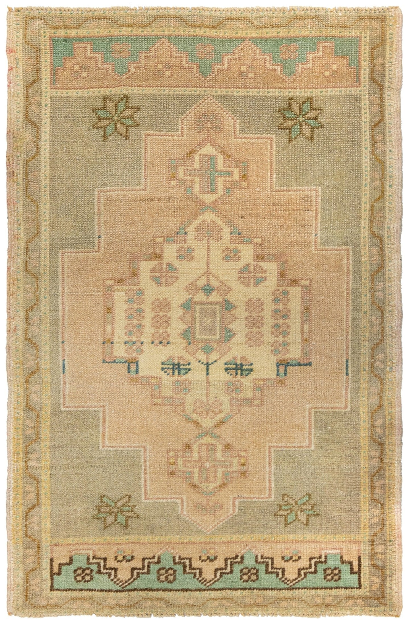 Vintage Yastik Handwoven Tribal Rug