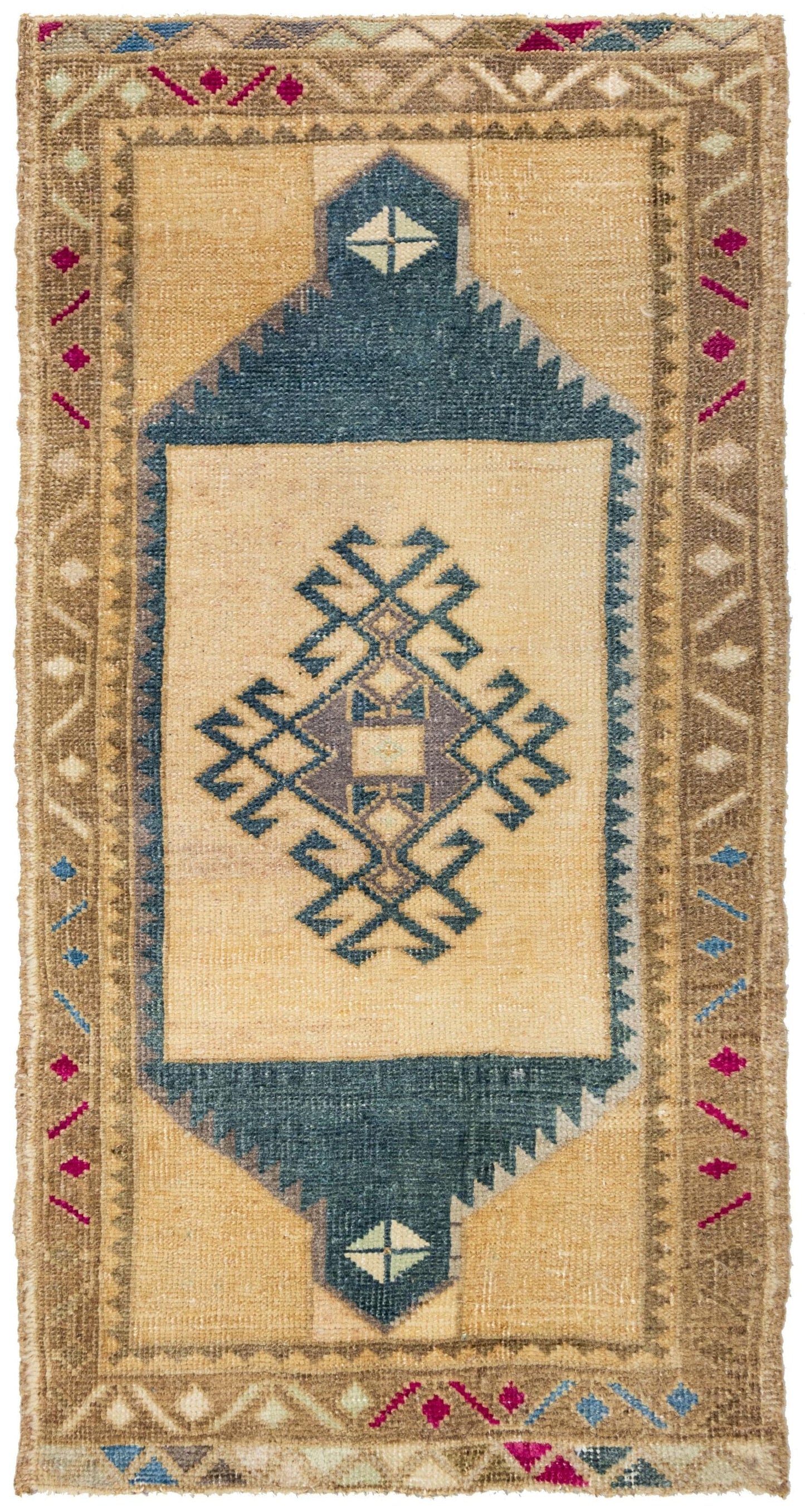 Vintage Yastik Handwoven Tribal Rug