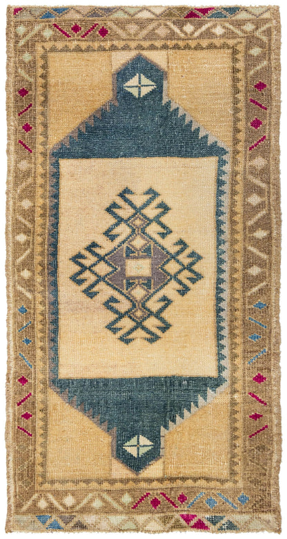 Vintage Yastik Handwoven Tribal Rug