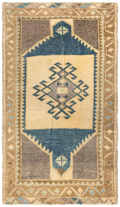 Vintage Yastik Handwoven Tribal Rug