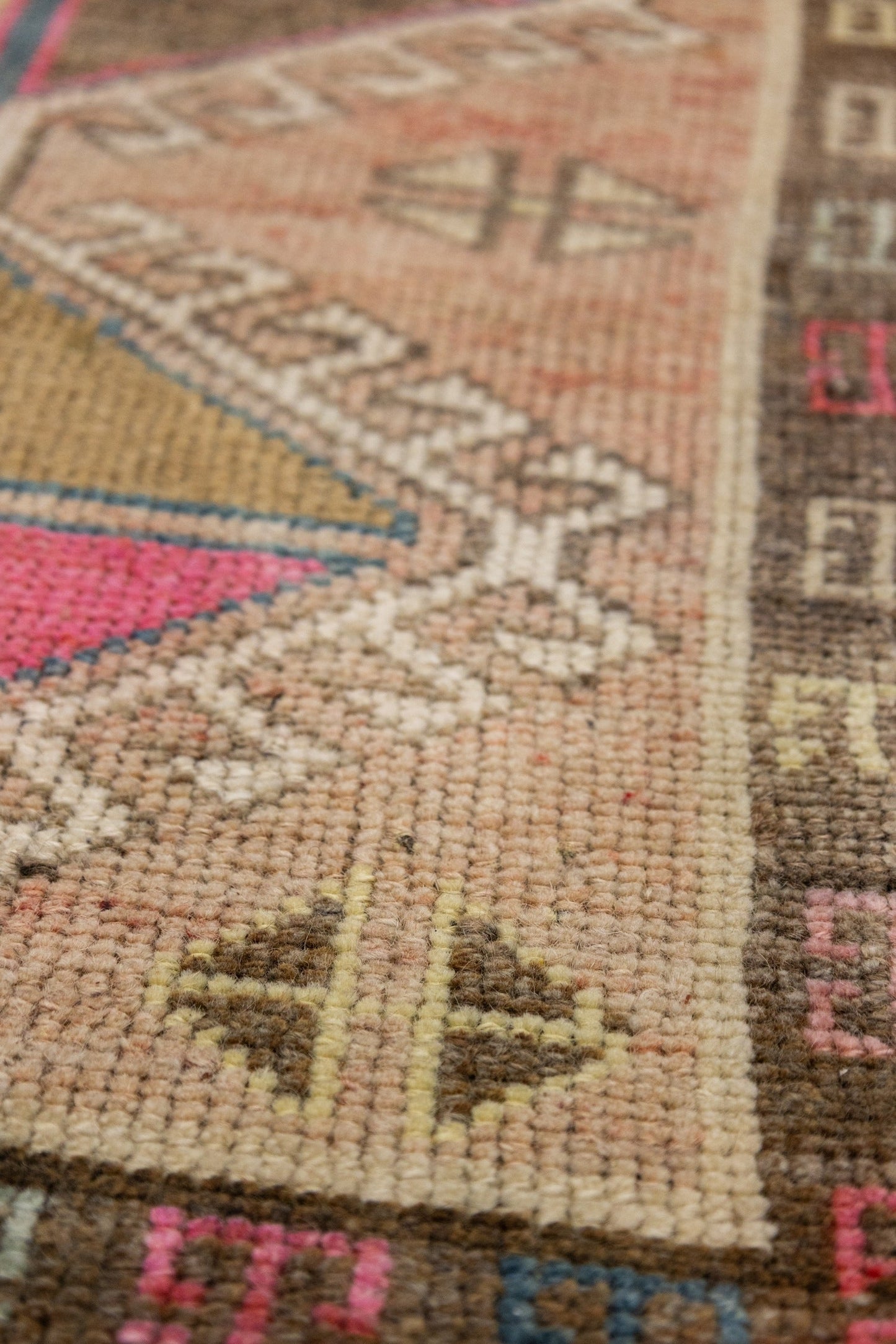 Vintage Yastik Handwoven Tribal Rug, J88068
