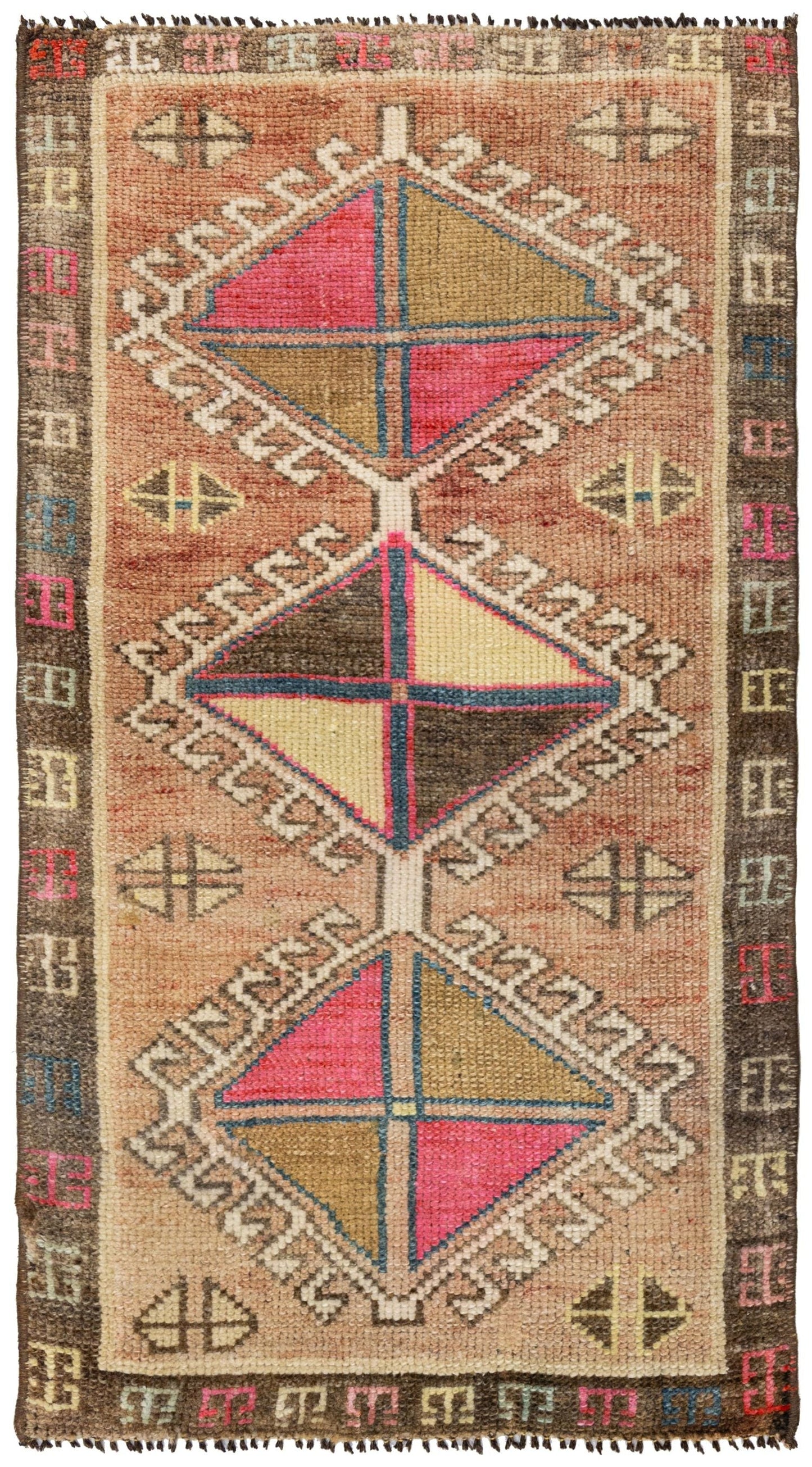 Vintage Yastik Handwoven Tribal Rug