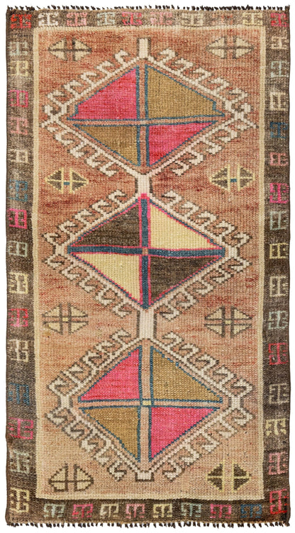 Vintage Yastik Handwoven Tribal Rug