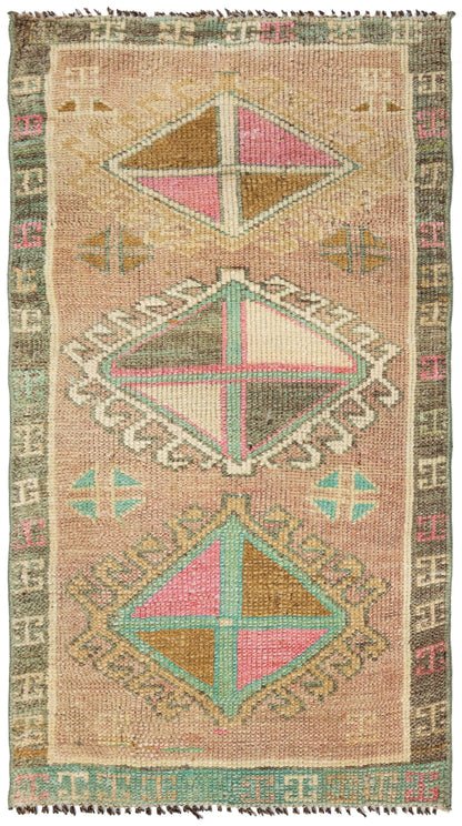 Vintage Yastik Handwoven Tribal Rug