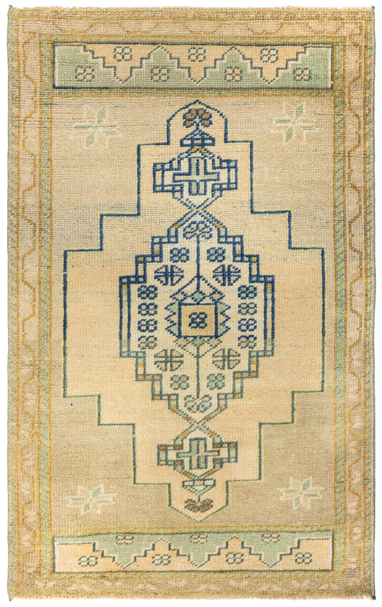 Vintage Yastik Handwoven Tribal Rug