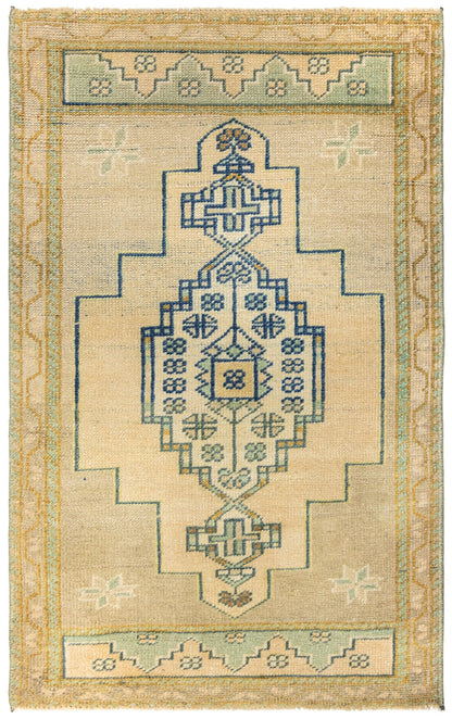 Vintage Yastik Handwoven Tribal Rug