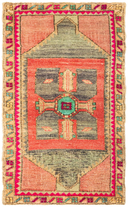 Vintage Yastik Handwoven Tribal Rug