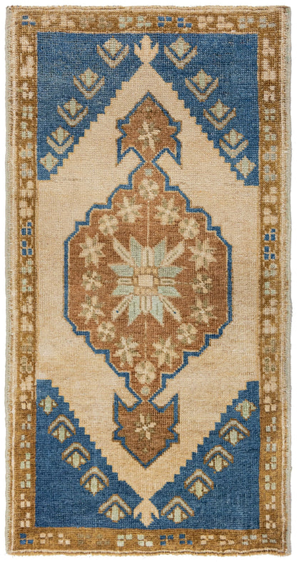 Vintage Yastik Handwoven Tribal Rug