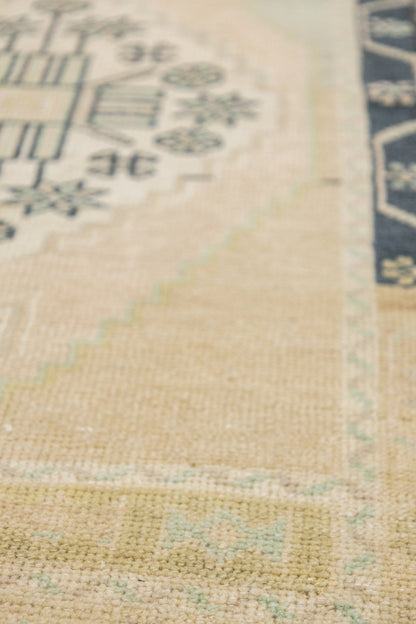 Vintage Yastik Handwoven Tribal Rug, J88075