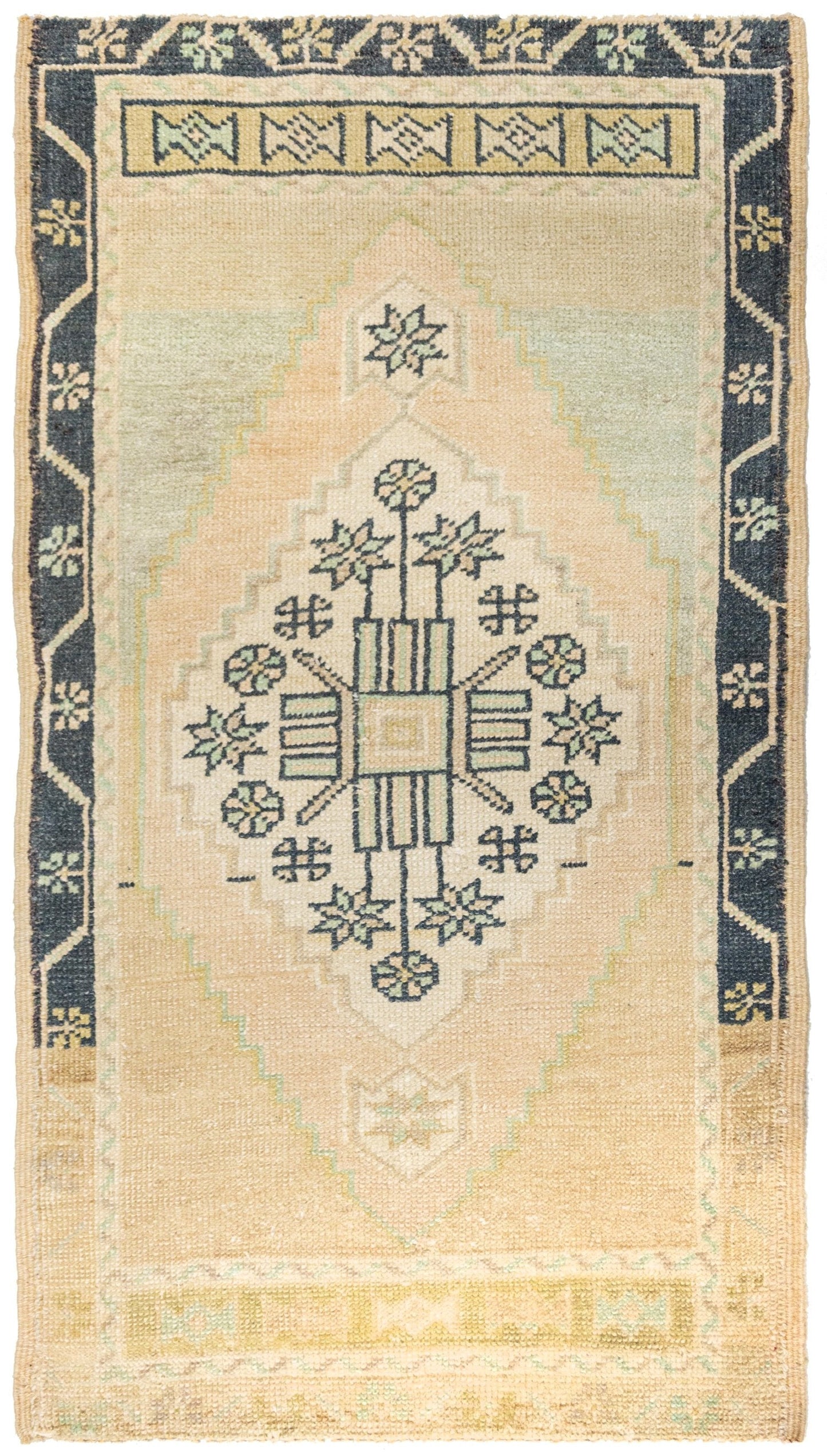 Vintage Yastik Handwoven Tribal Rug