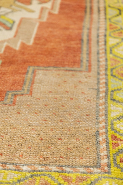Vintage Yastik Handwoven Tribal Rug, J88079