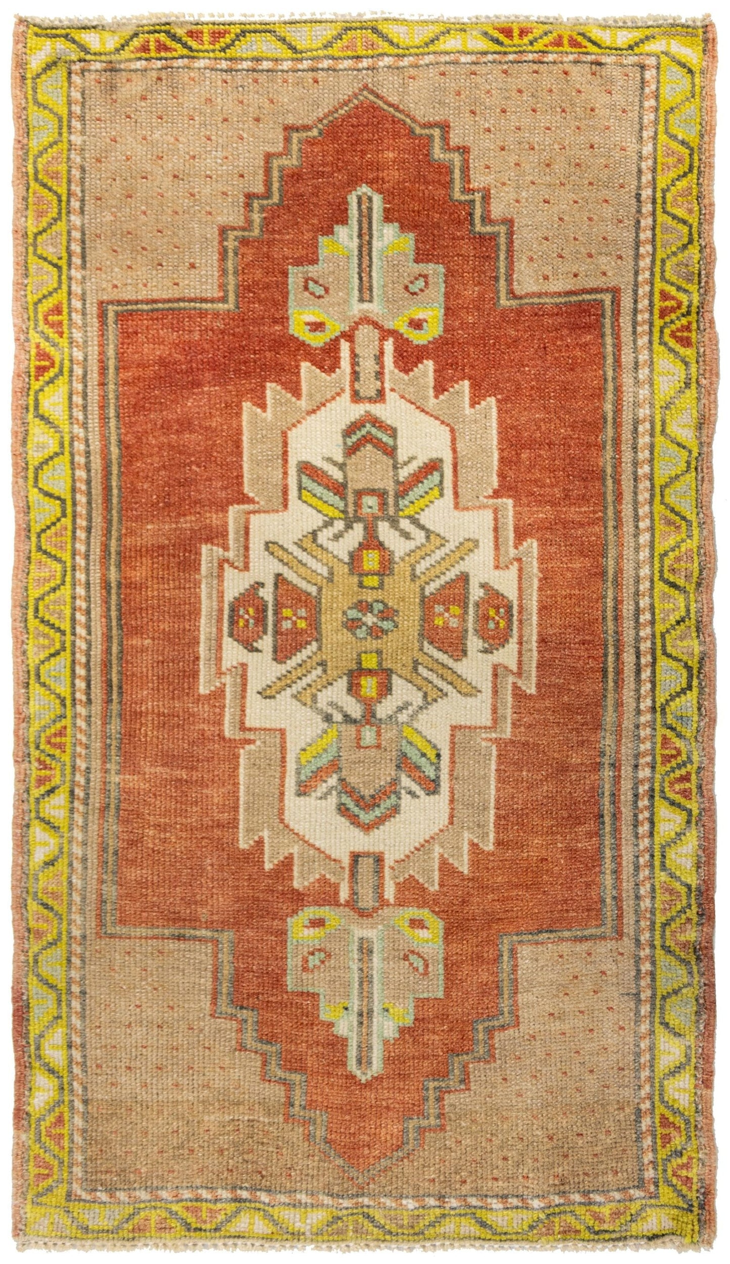 Vintage Yastik Handwoven Tribal Rug