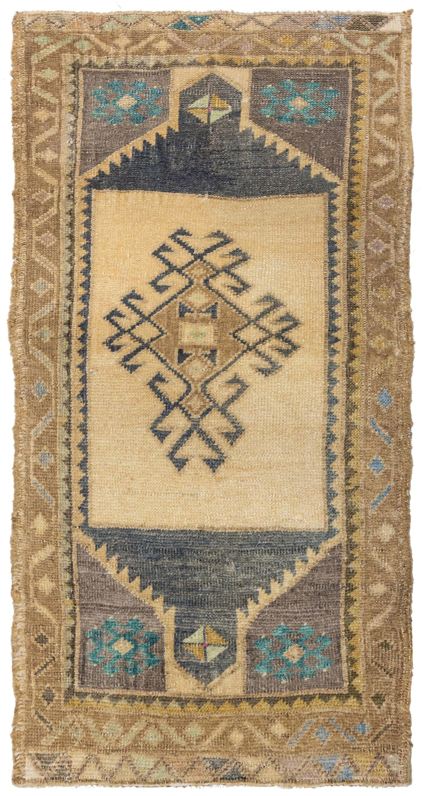 Vintage Yastik Handwoven Tribal Rug