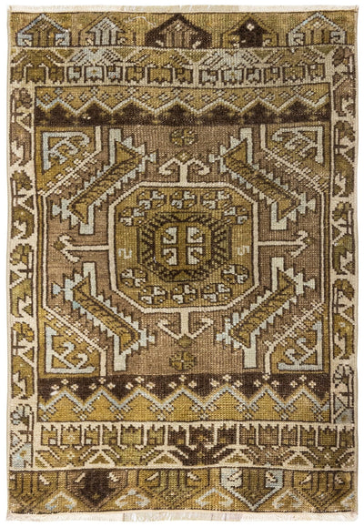 Vintage Yastik Handwoven Tribal Rug