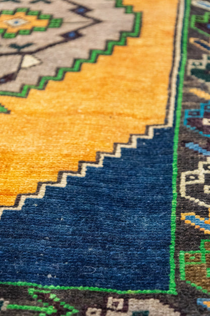 Vintage Yastik Handwoven Tribal Rug, J88091