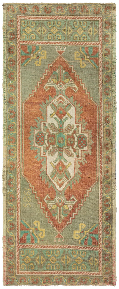 Vintage Yastik Handwoven Tribal Rug