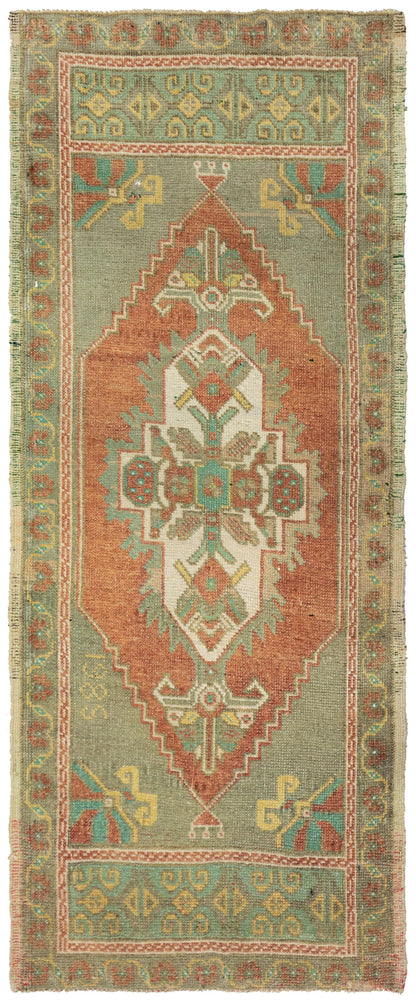 Vintage Yastik Handwoven Tribal Rug