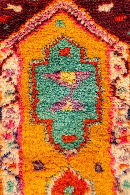 Vintage Yatak Handwoven Tribal Rug, J88035