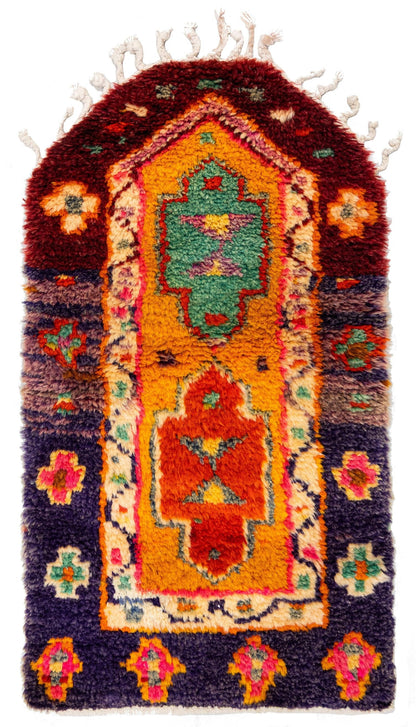 Vintage Yatak Handwoven Tribal Rug