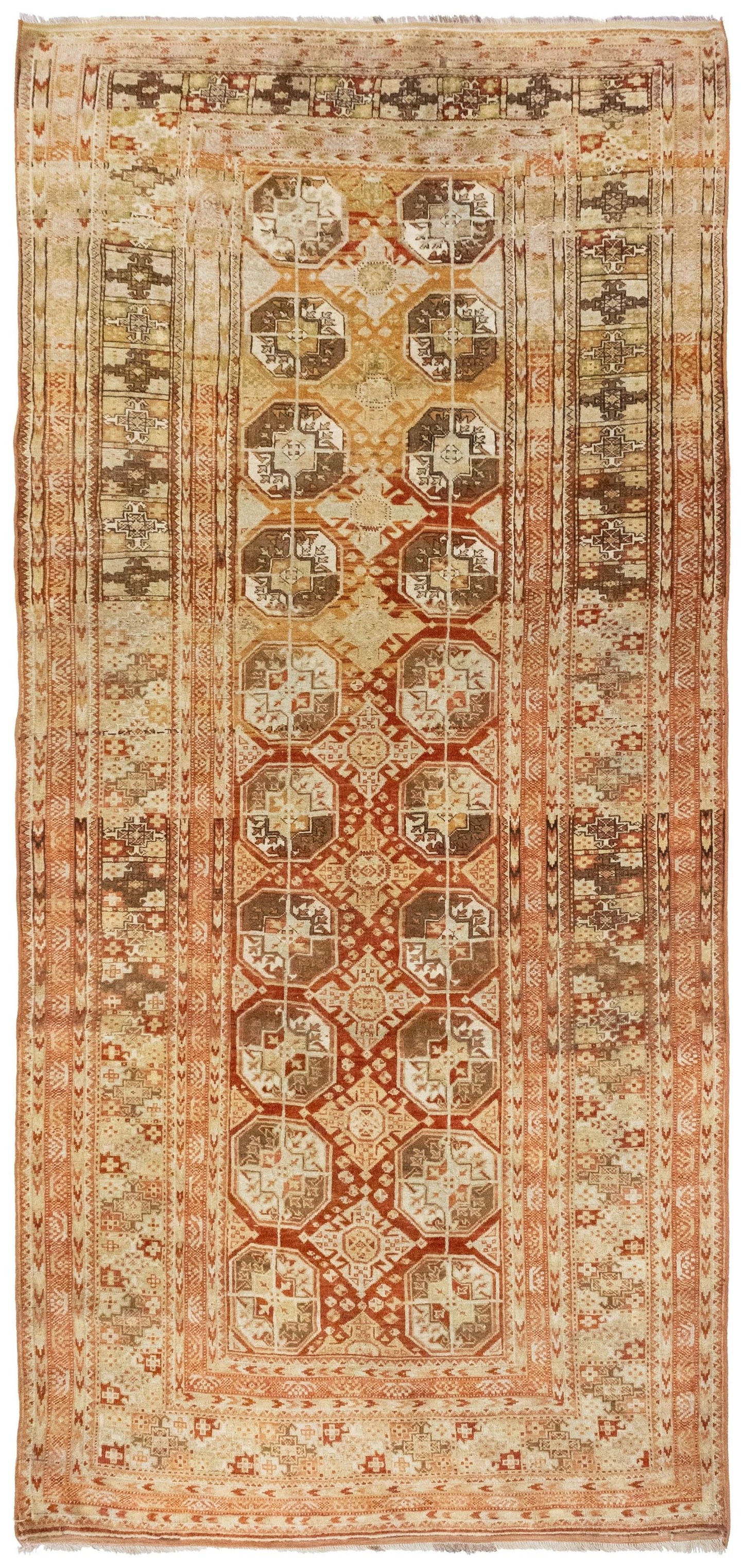 Vintage Yomud Handwoven Tribal Rug