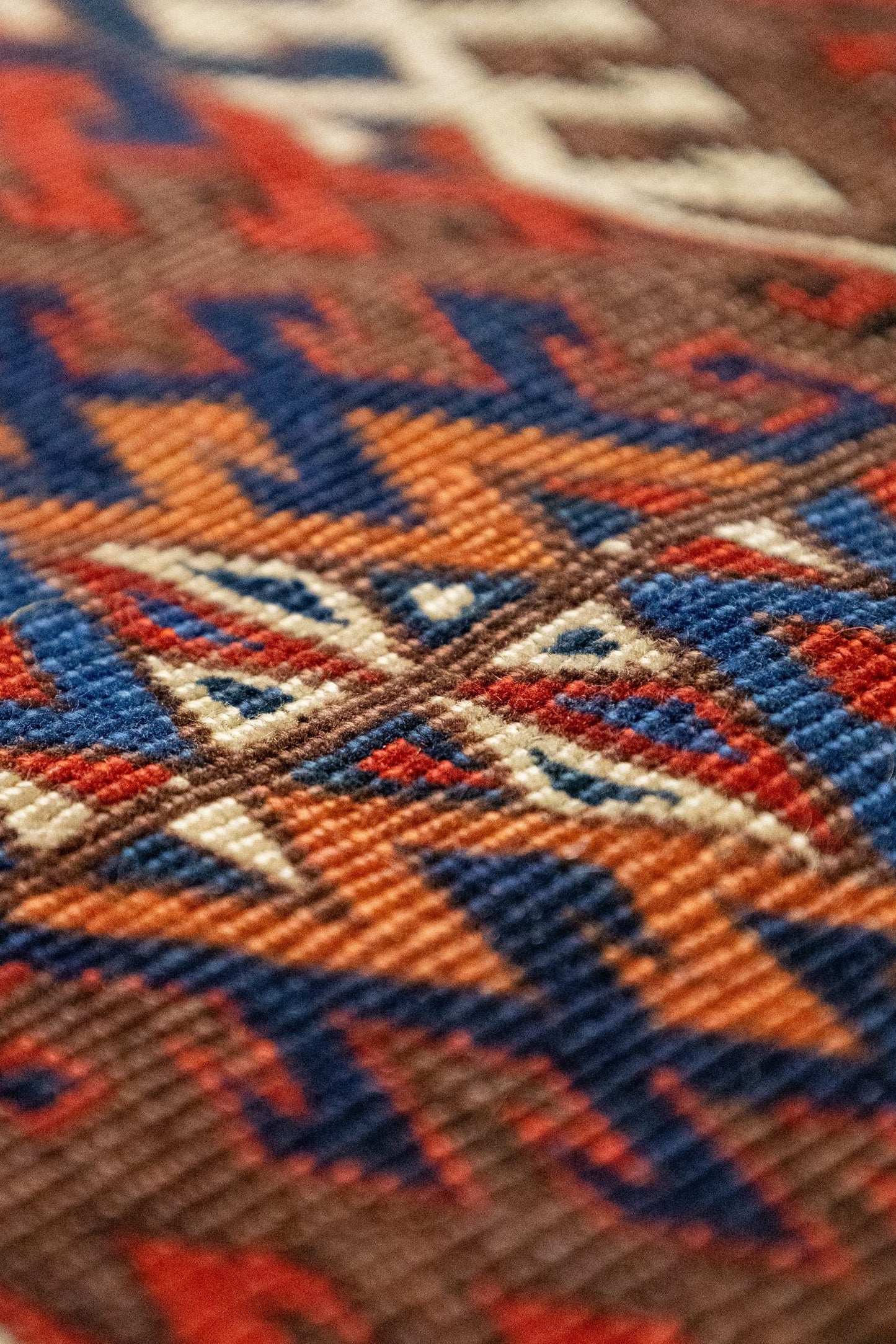 Antique Yomut Handwoven Tribal Rug, J87284