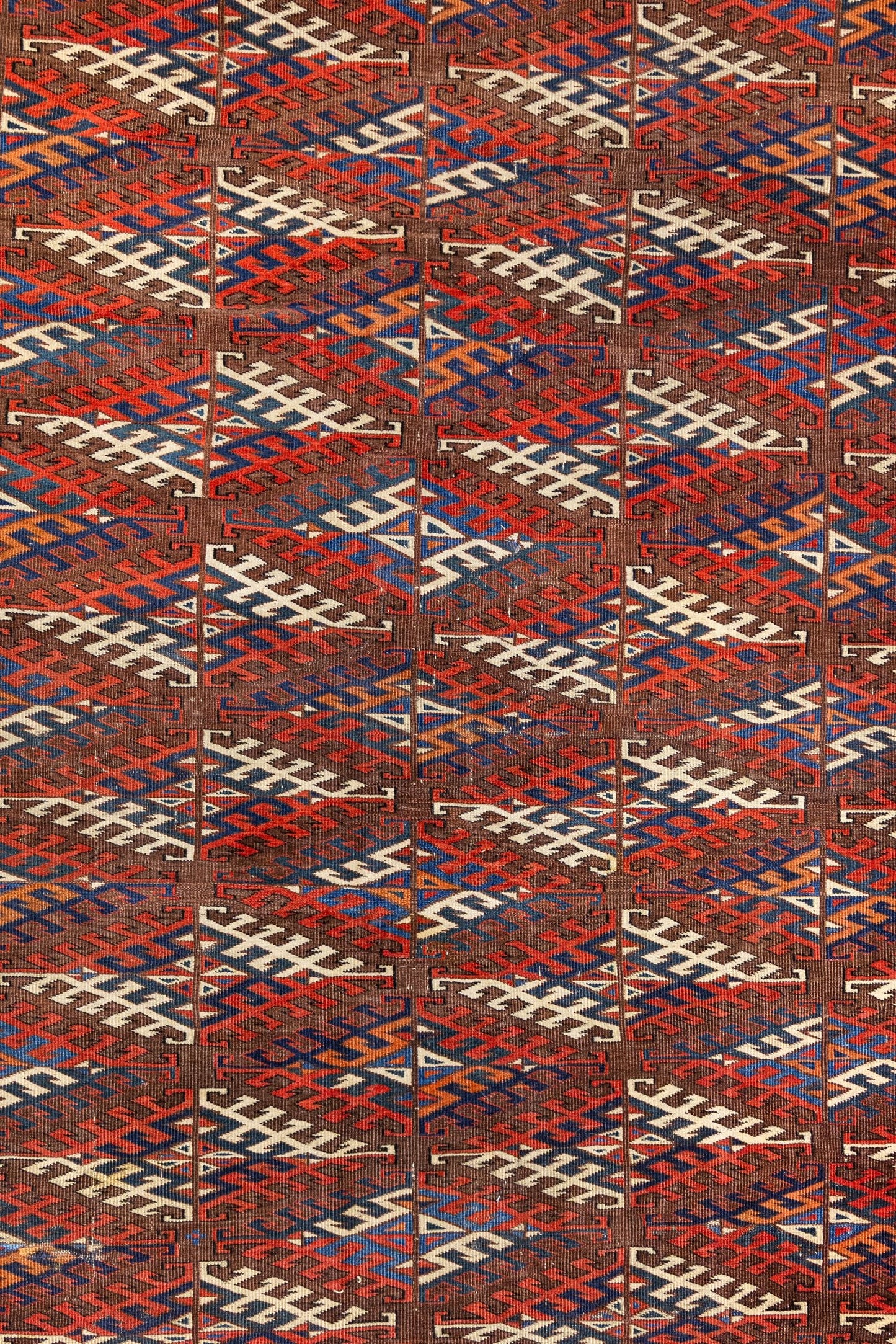 Antique Yomut Handwoven Tribal Rug, J87284