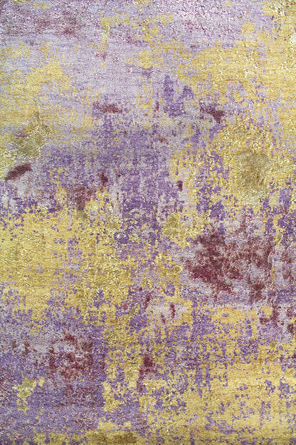 Organic Silk Handwoven Contemporary Rug, J57810