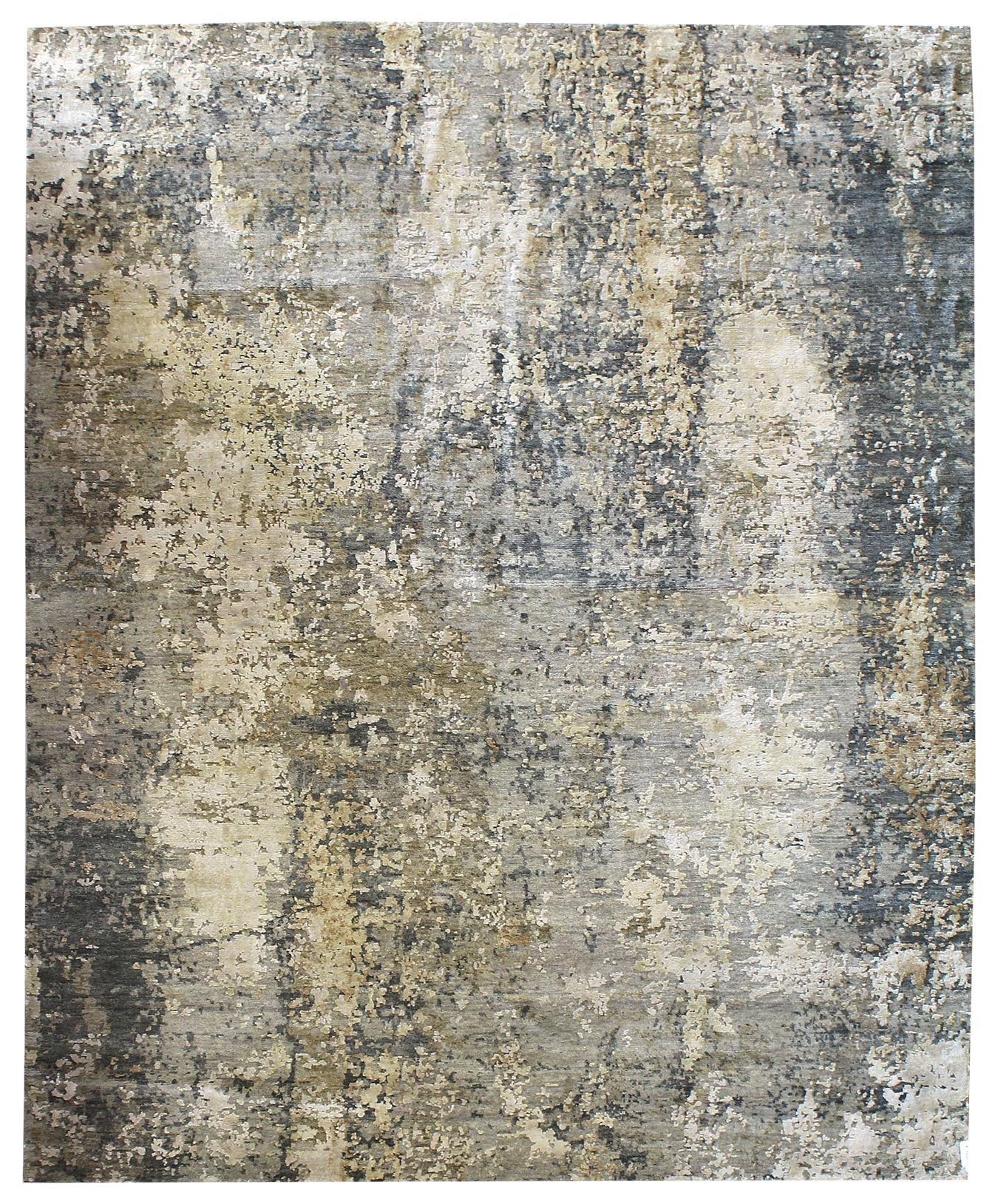 Patinated Look Handwoven Contemporary Rug