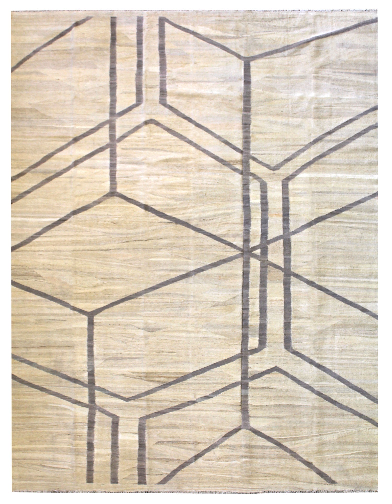 Geometric Handwoven Contemporary Rug, J62059