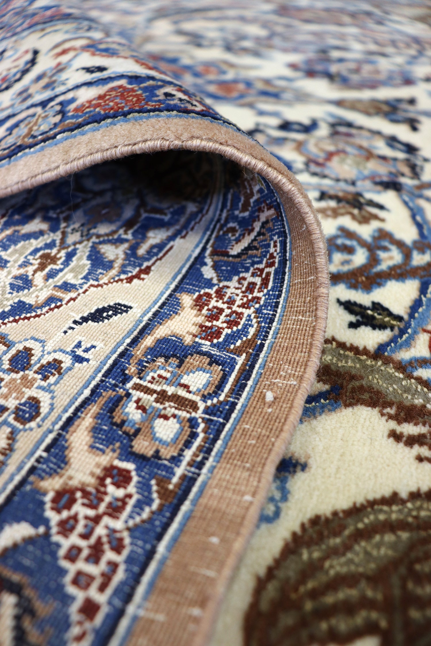 Vintage Isfahan Handwoven Traditional Rug, JF4847