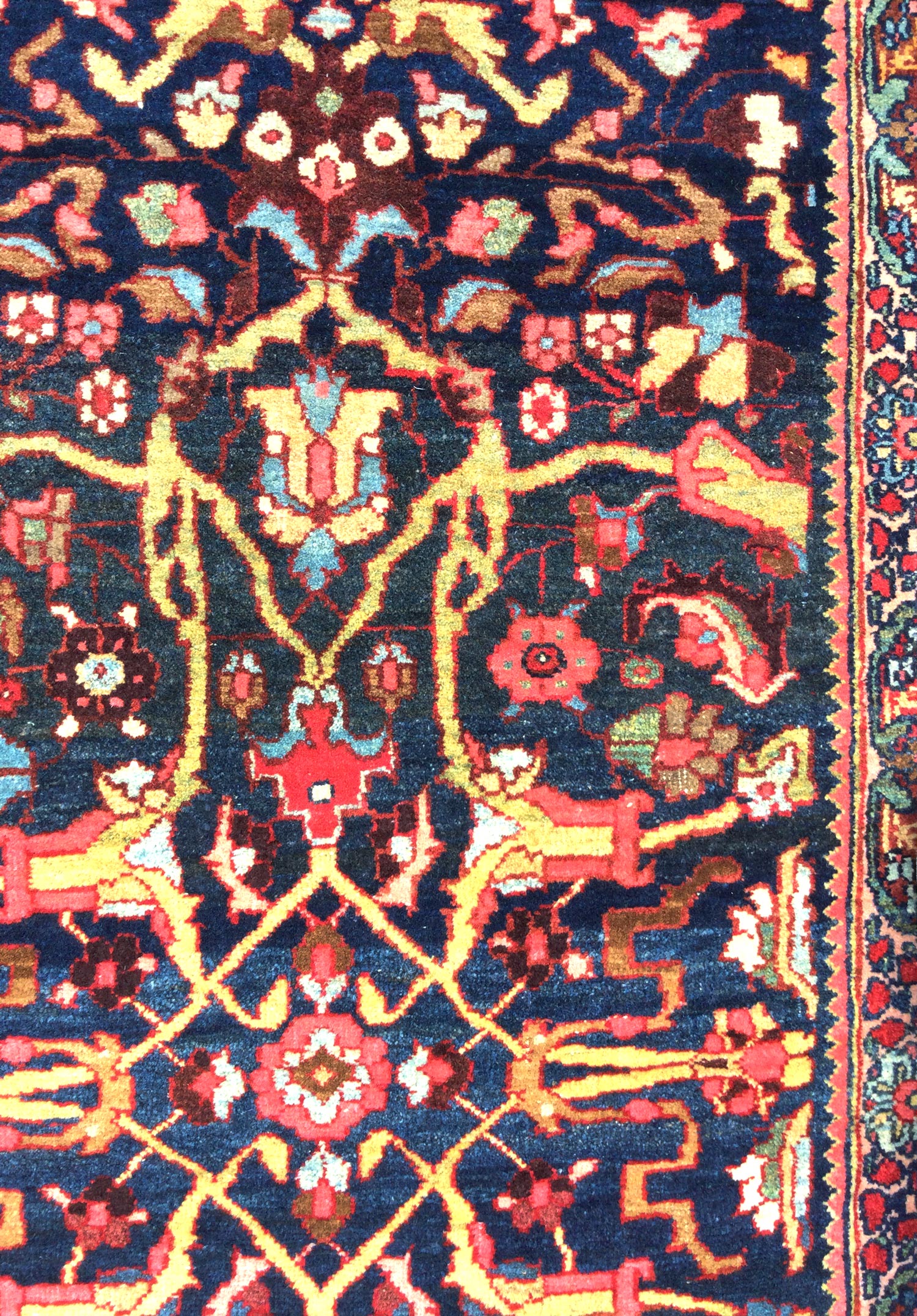 Antique Bijar Handwoven Traditional Rug, JF5966