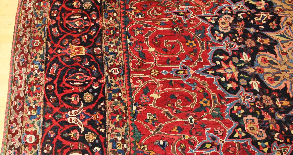 Antique Bakhtiari Handwoven Traditional Rug, JF6229