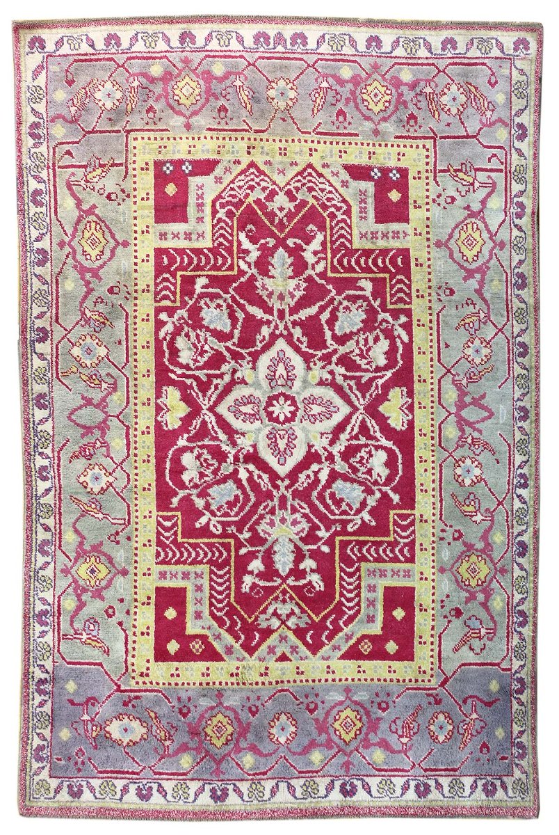 Vintage Double Niche Handwoven Traditional Rug