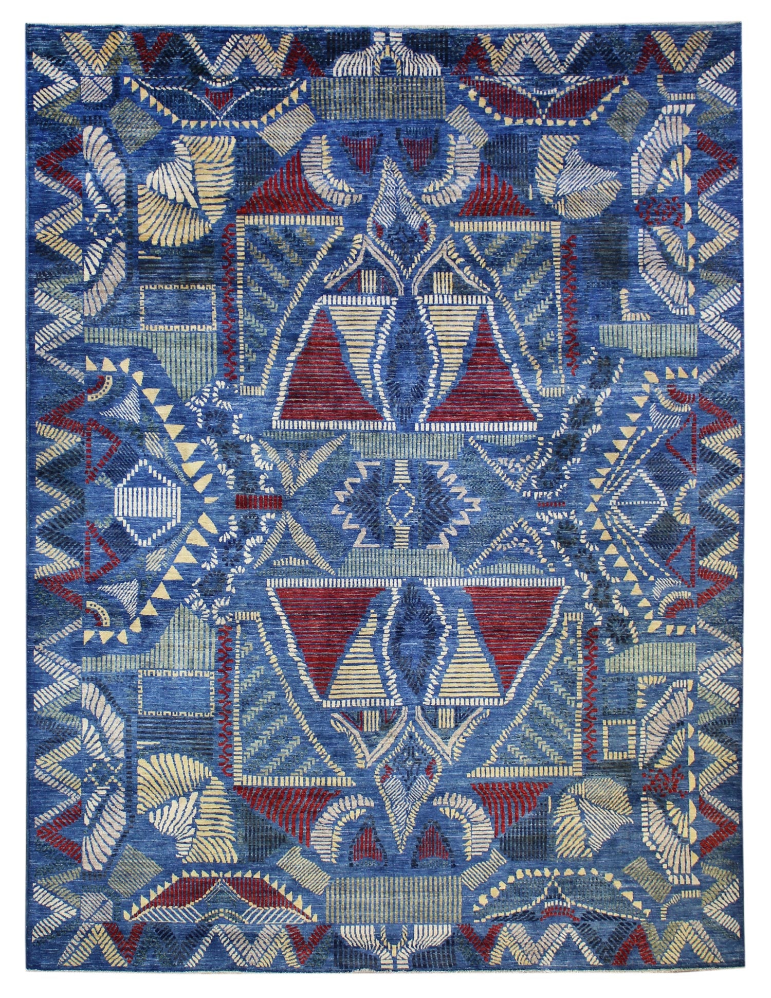 Etched Handwoven Traditional Rug