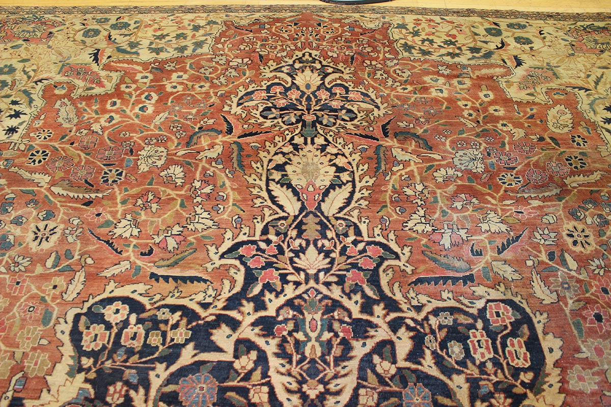 Antique Ferraghan Sarouk Handwoven Traditional Rug, JF6933