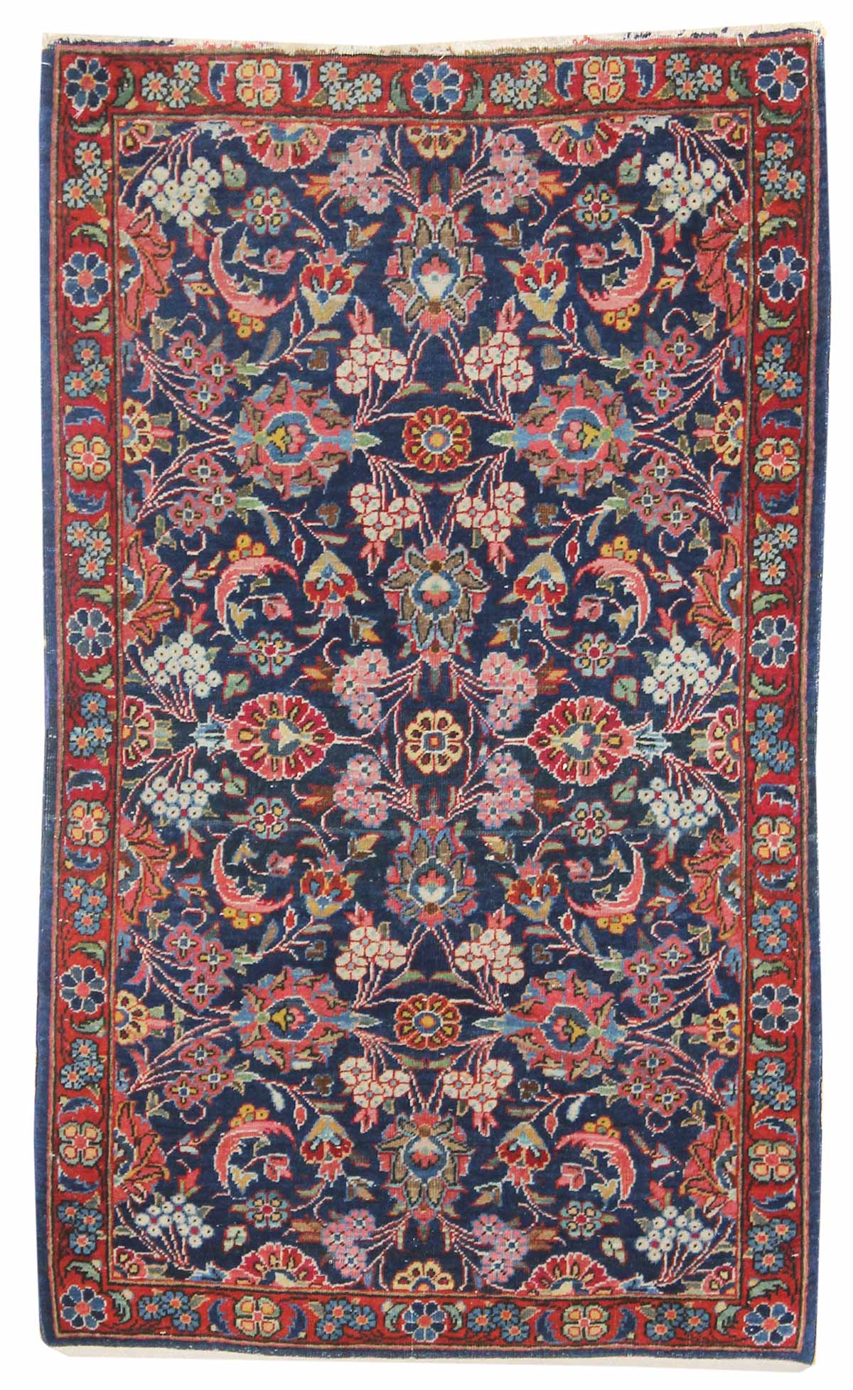 Antique Kashan Handwoven Traditional Rug