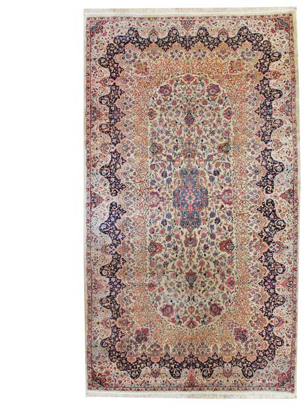 Antique Kerman Handwoven Traditional Rug | Landry & Arcari – Landry ...