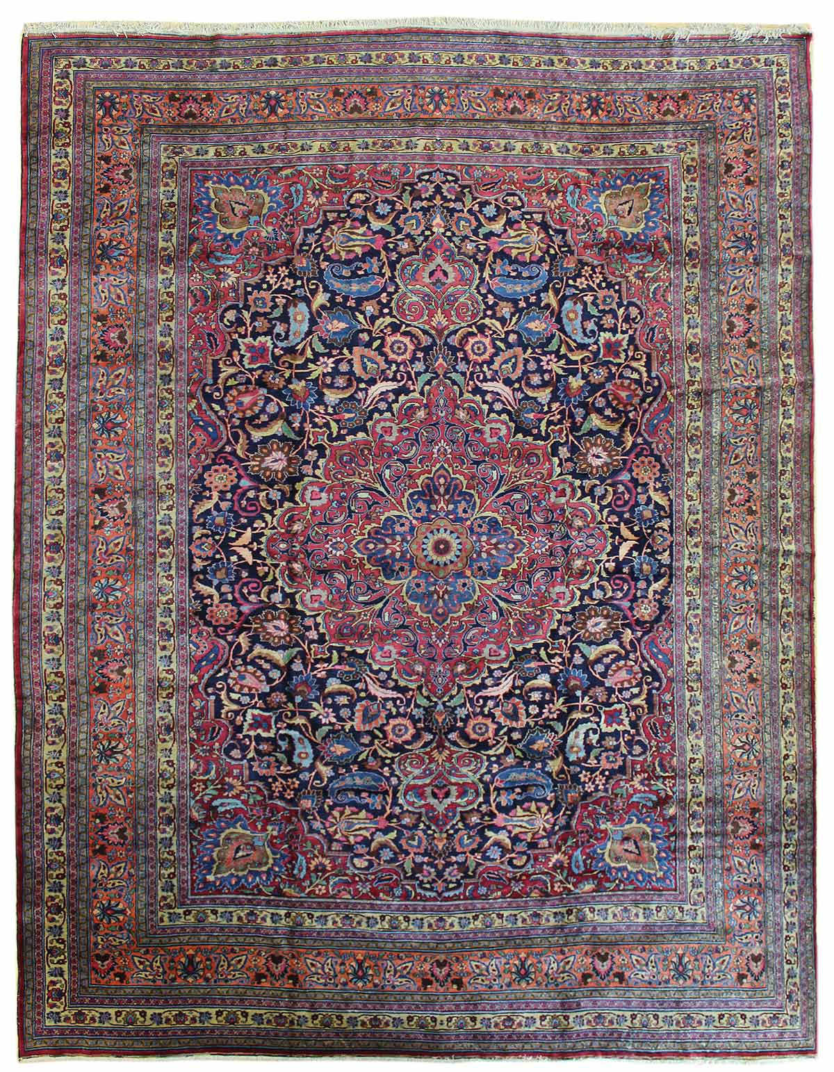 Antique Khurasan Handwoven Traditional Rug