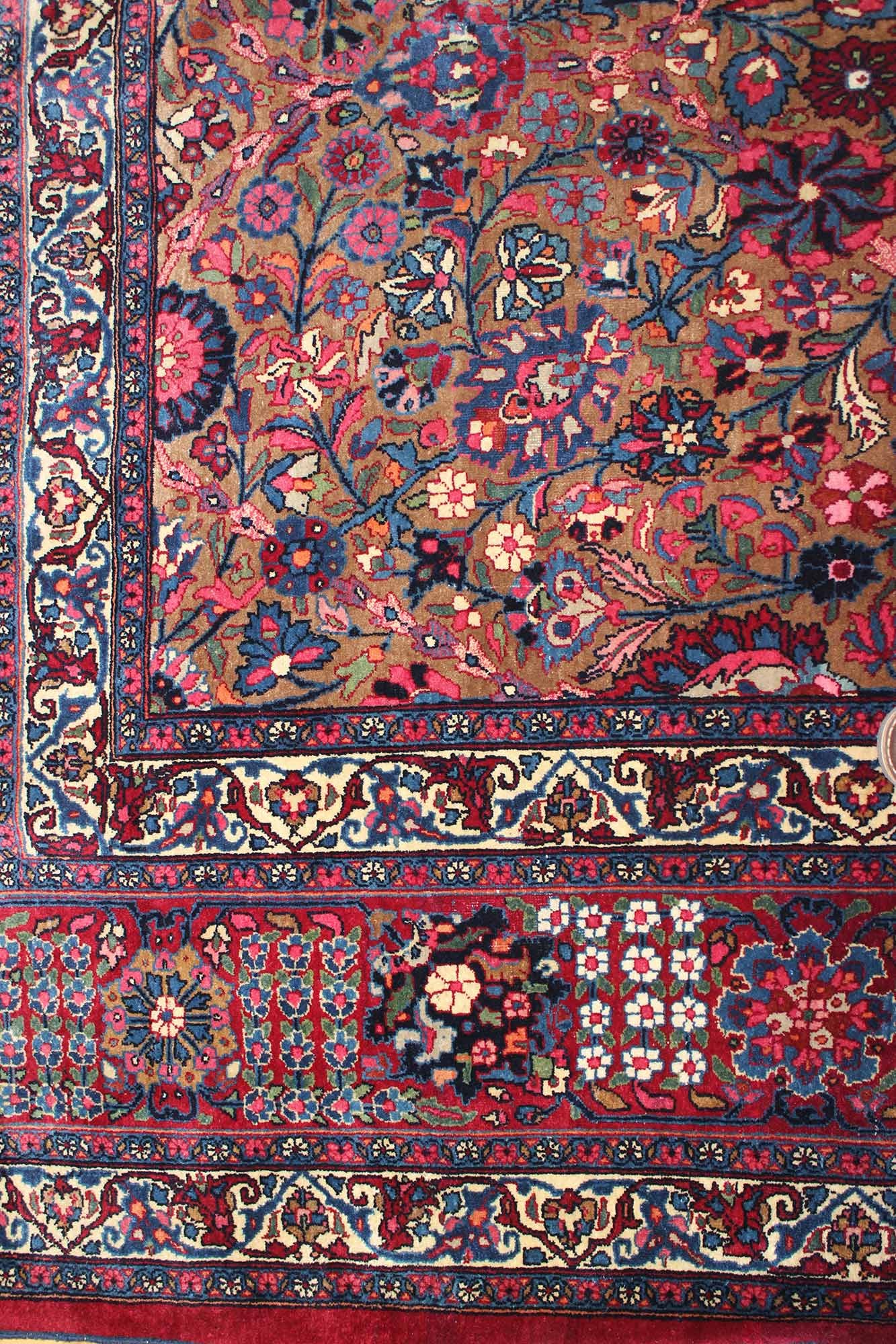 Antique Mashad Handwoven Traditional Rug, JF6225