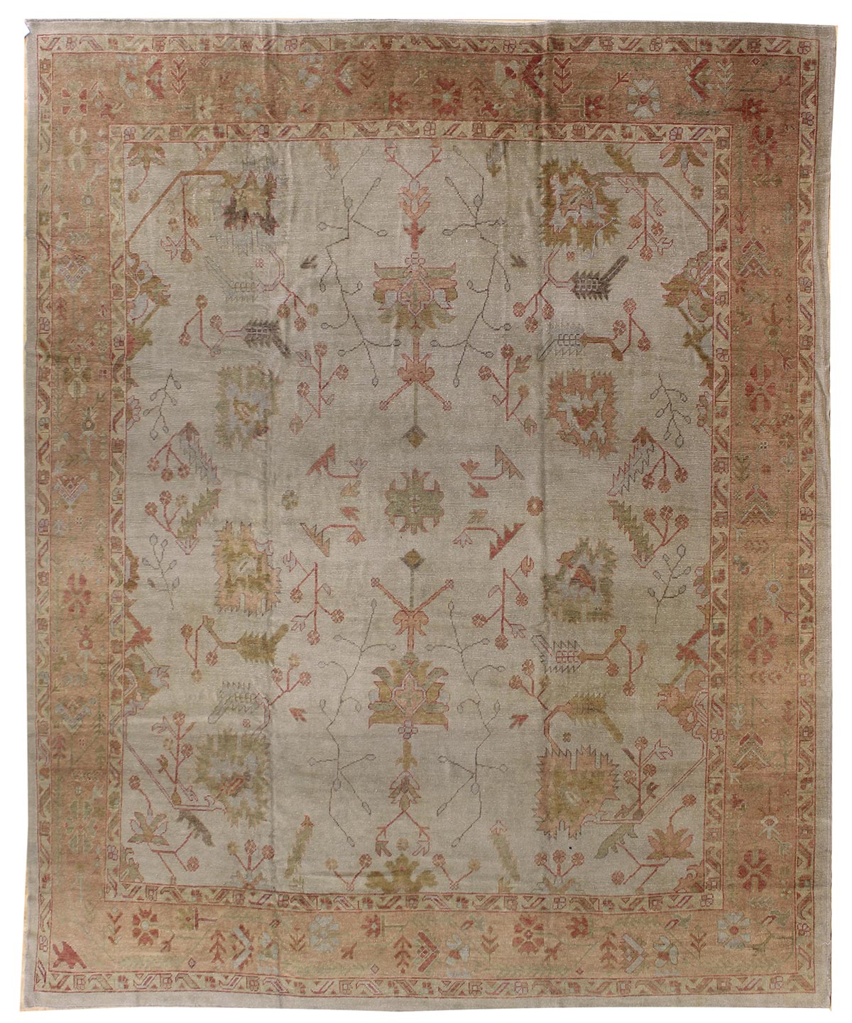 Oushak Handwoven Traditional Rug
