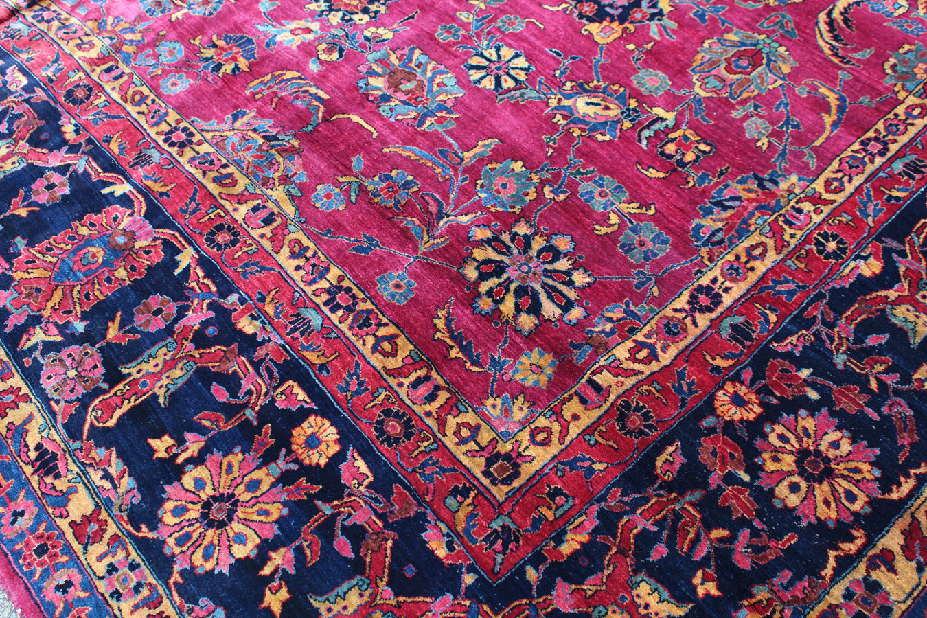 Antique Sarouk Handwoven Traditional Rug, JF8025